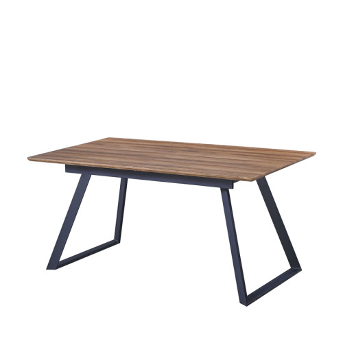 Hot sale dining room furniture restaurant MDF wood top modern dining table with metal legs