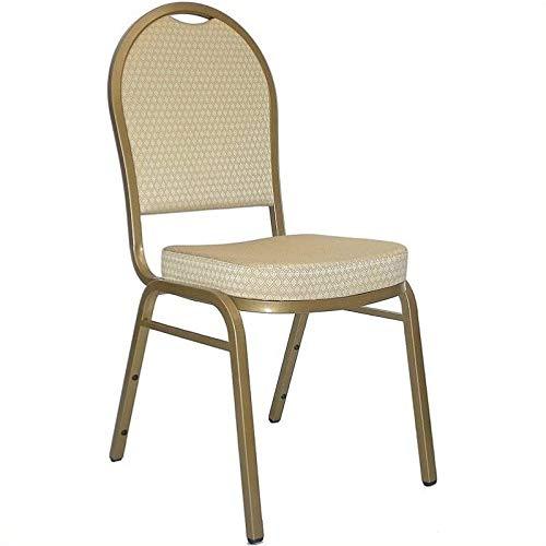 Dome Back Banquet Stacking Chair in Beige