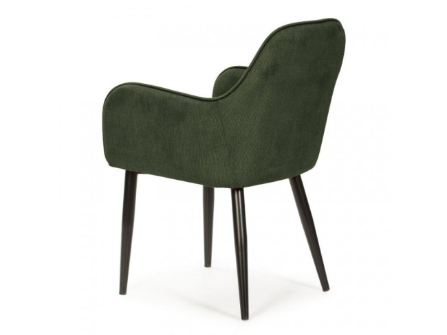 New design dark green fabric dining armchair