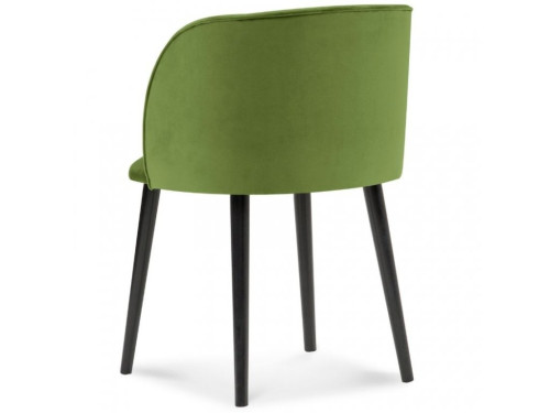 Grass green velvet dining chair