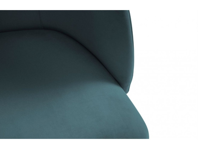 Luxury dark blue velvet dining kitchen chair