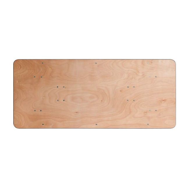 Rectangular Wooden Trestle Table - 6ft x 2ft (183cm x 60cm)