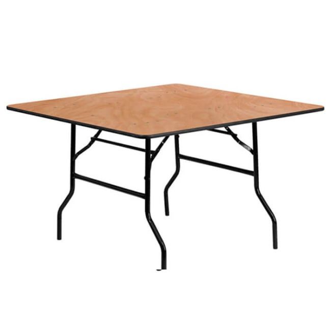 Square Wooden Banqueting Table - 4ft (122cm)