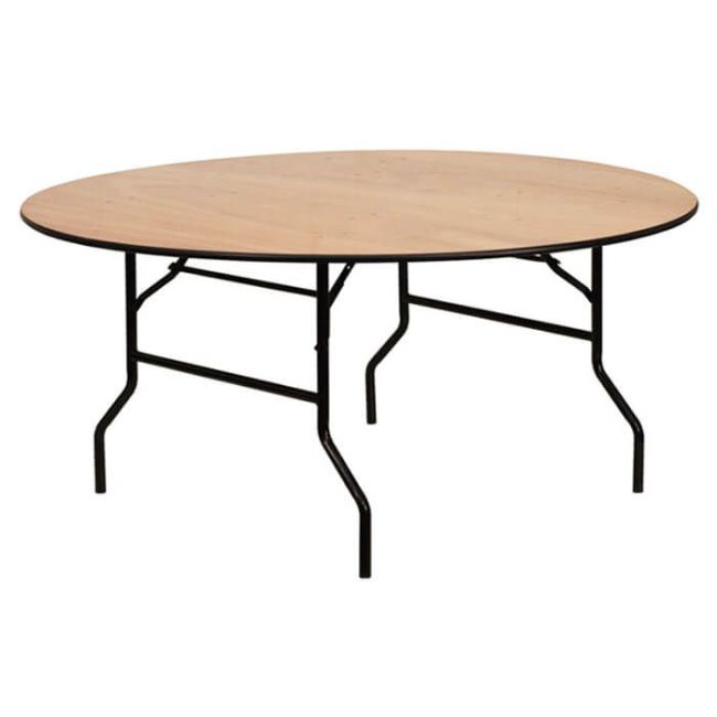 Round Wooden Banqueting Table - 6ft (183cm)