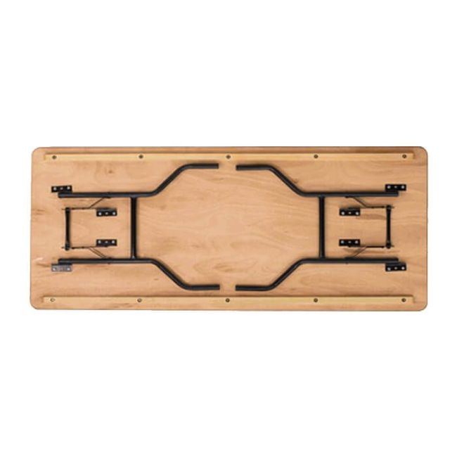 Rectangular Wooden Trestle Table - 6ft x 2ft (183cm x 60cm)