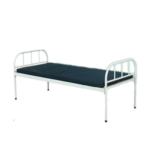 Cheap Steel Plain Hospital Beds Flat Bed With Mattress For Sale