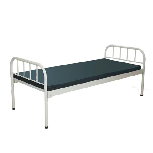 Cheap Steel Plain Hospital Beds Flat Bed With Mattress For Sale