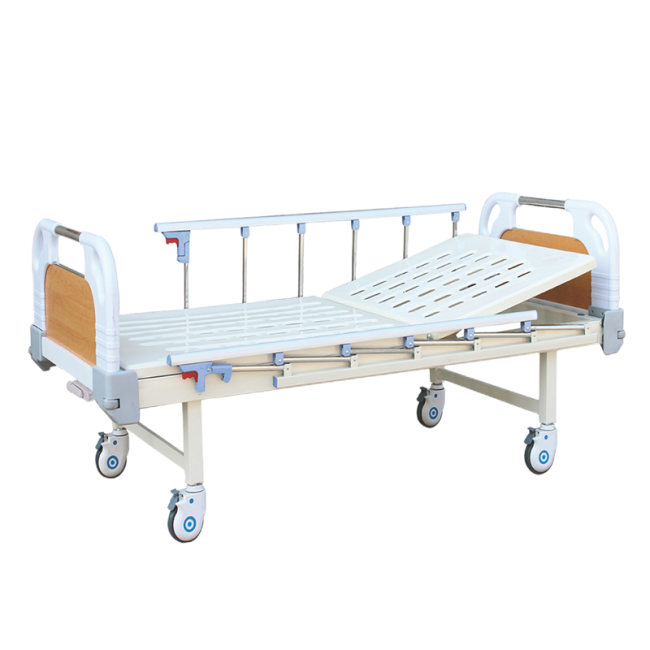 Medical Hospital Beds One Crank Cheap Manual Nursing Patient Bed