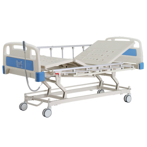 Factory price central control castor  Metal 3 Function Folding Medical Furniture Adjustable Electric Patient Nursing Hospital Be