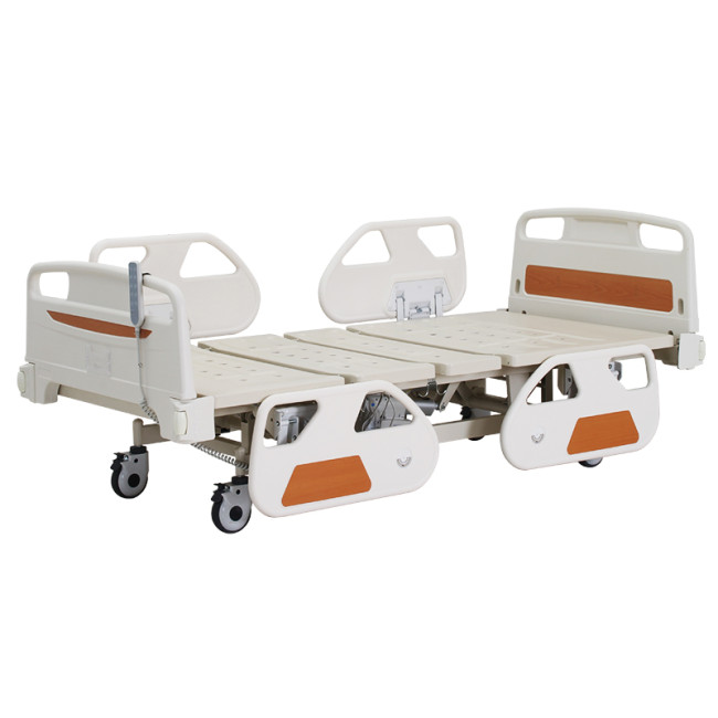 Cheapest  price ABS side rails hospital ward room folding automatic 5 movement electric hospital medical bed