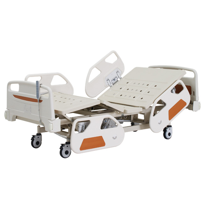 Cheapest  price ABS side rails hospital ward room folding automatic 5 movement electric hospital medical bed