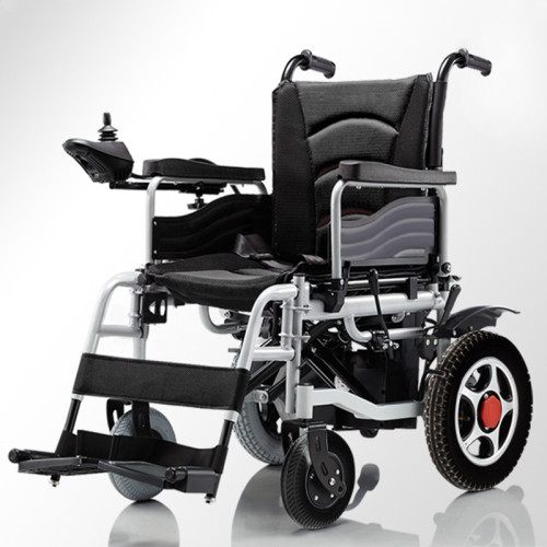 High quality Foldable Electric Wheelchair Motorized Power homecare  Wheelchairs stainless steel for elderly people
