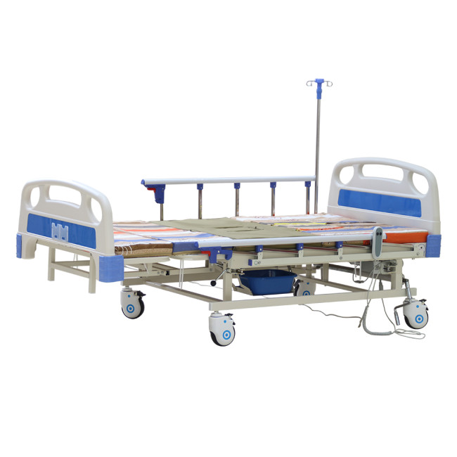 Wholesale Hospital Adjustable Bed Clinic Furniture Abs Head Medical Home Bed 3 Functions