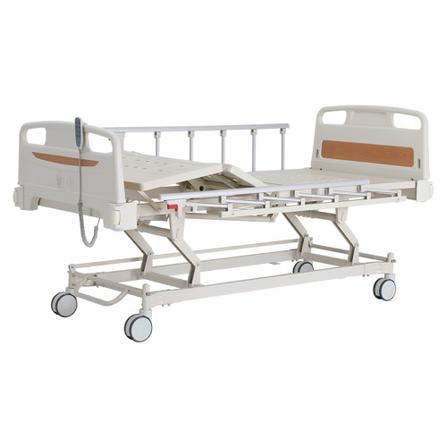Factory price central control castor  Metal 3 Function Folding Medical Furniture Adjustable Electric Patient Nursing Hospital Be
