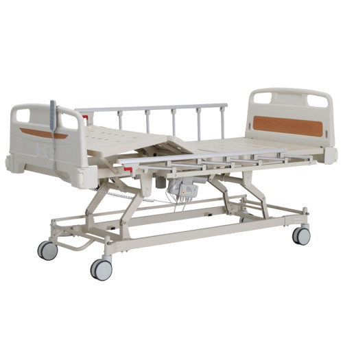 competitive price five function ICU hospital bed electric medical bed with i.v pole