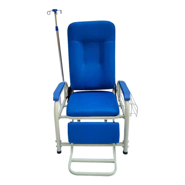 Hospital Clinical Patient Nursing Recliner Infusion Transfusion Chair With Pole