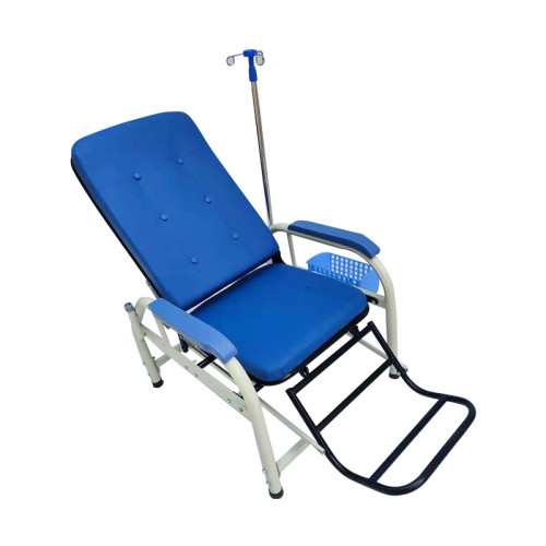 Hospital Clinical Patient Nursing Recliner Infusion Transfusion Chair With Pole