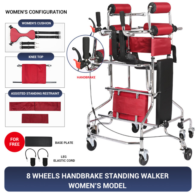 Hot Sale Hemiplegia Rehabilitation Standing Frame Adult Elderly Stroke Walker Walking Aid For Disabled