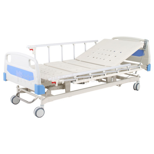 manufacturer side railing foot rest medical bed economic metal electric hospital bed 5 function