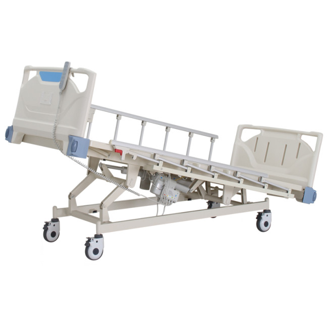 Factory price  Electric Five Function Hospital Beds ICU Medical Bed with CPR function