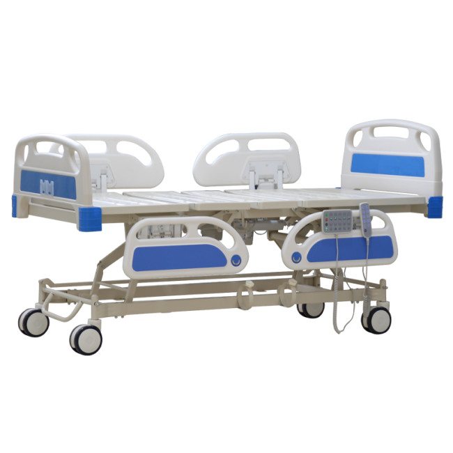5 function adjustable stainless steel cpr button electric hospital bed for sale