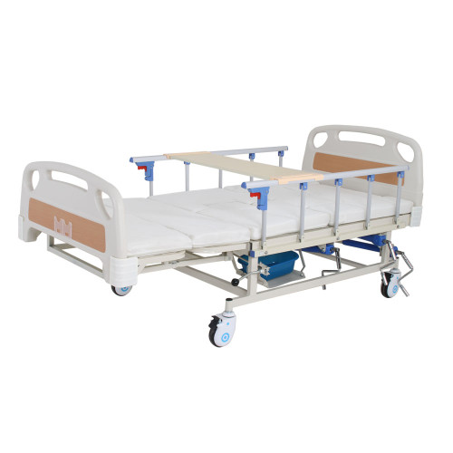 wholesale Anti falling medical bed manual for elderly,hand-operated multi-functional hospital nursing beds with air mattress