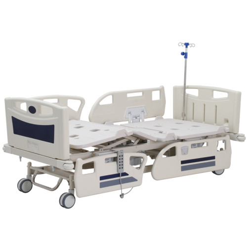 high-class stainless steel surgical hospital bed backrest electric nursing bed