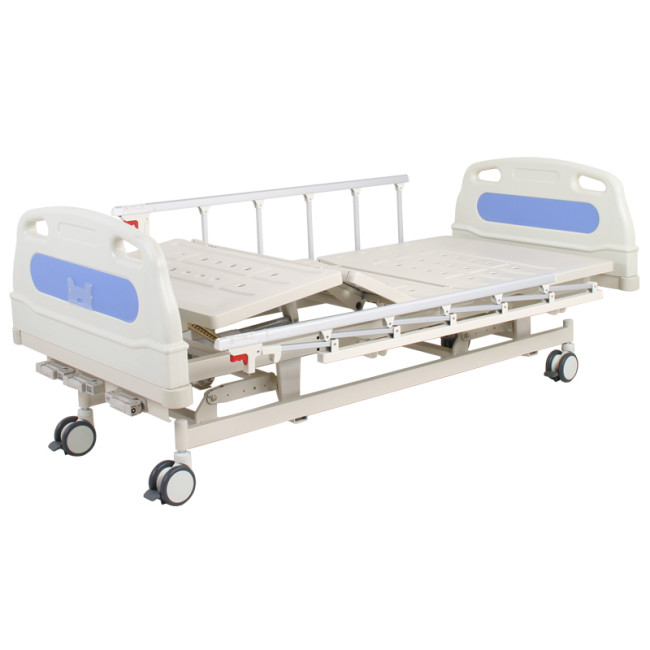 factory price  manual three shake three-function nursing bed multi-function medical bed elderly patient manual hospital bed