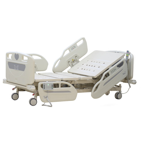 5 function electric ICU hospital bed medical equipment medical bed for sale with ABS head boards