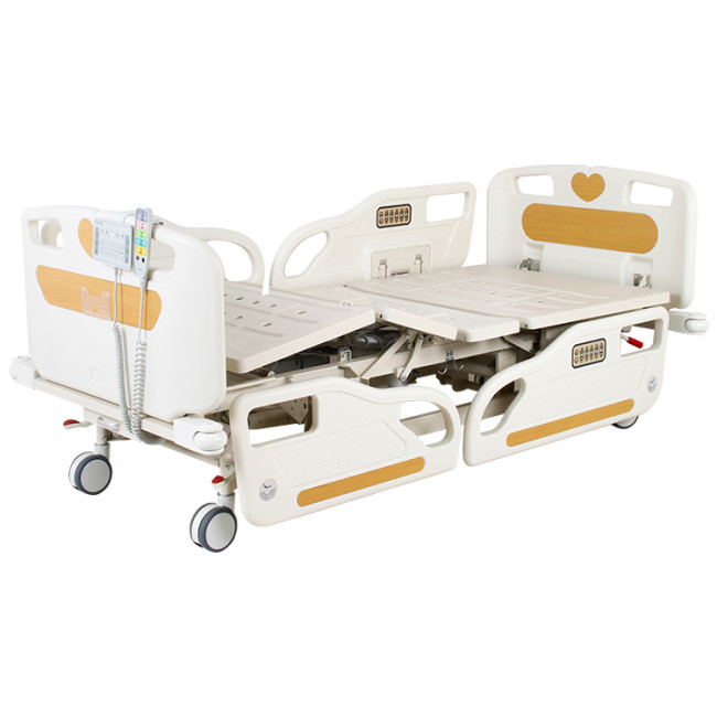 Multifunctional Electric Icu Bed Electrical Patient Bed 5 Function Hospital Bed