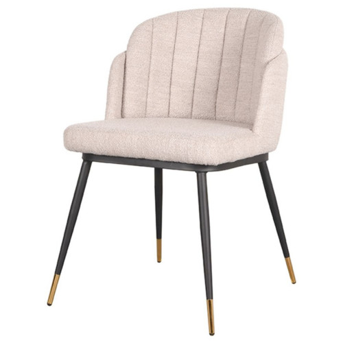 Fabric Seat Dining Chair with Metal Feet