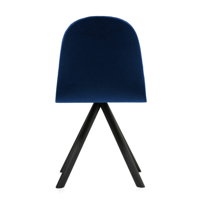 Deep Blue Velvet Dining Chair