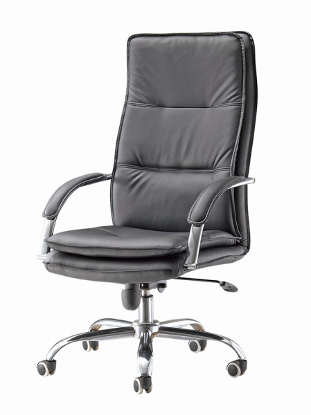Ergonomic padded faux leather office chair