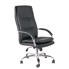 Ergonomic padded faux leather office chair