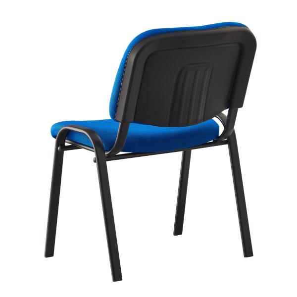 Affordable blue fabric office visitor chair