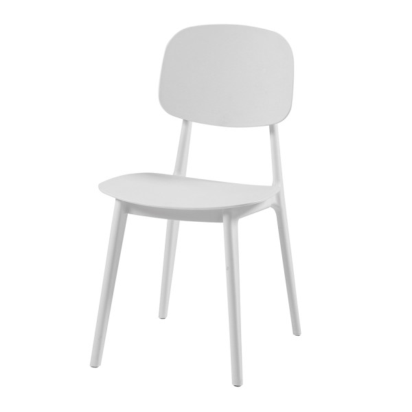 White Plastic Chair - Reinforced Polypropylene & Detachable |CFurn