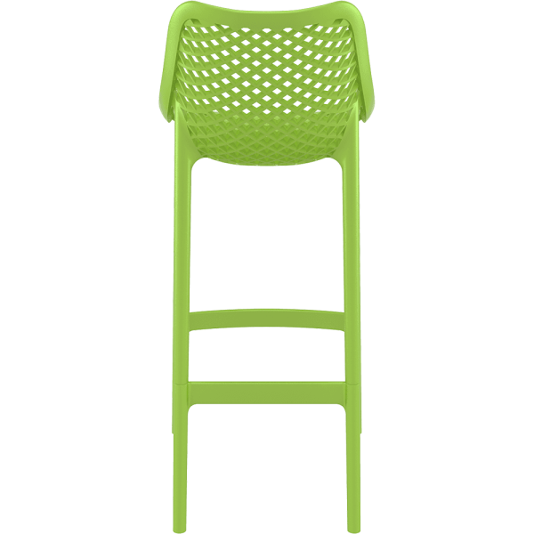 Green Polypropylene Air Bar Stool - Eco-Chic & Breathable Counter Seating