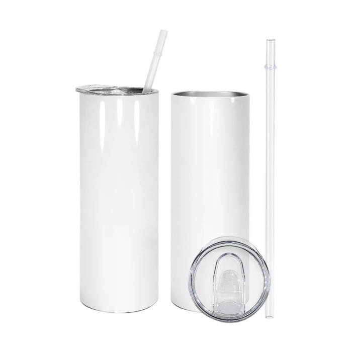 RTS USA warehouse Stocked 20oz sub straight tumbler with plastic straw