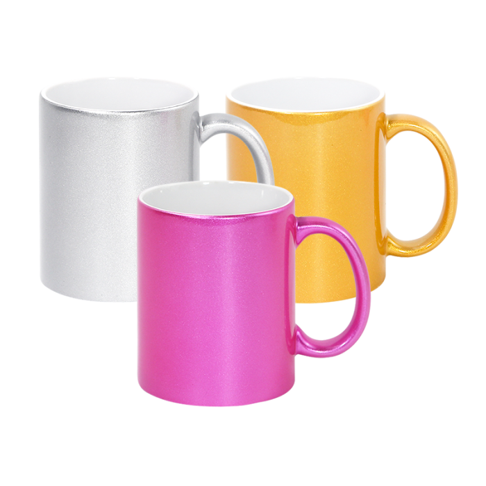 11oz mix ceramic pearlescent sublimation mug