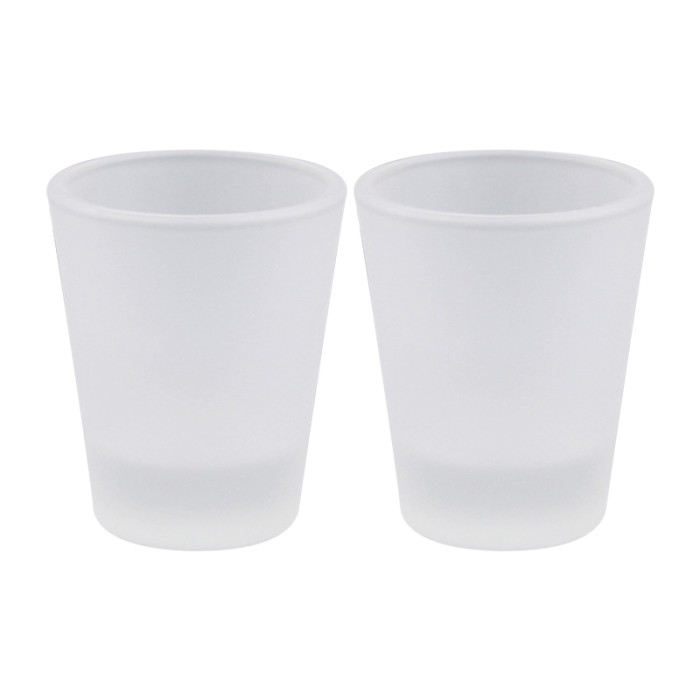 RTS US Warehouse 1.5oz frosted glass Sublimation Liquor Vodka Shot Glass