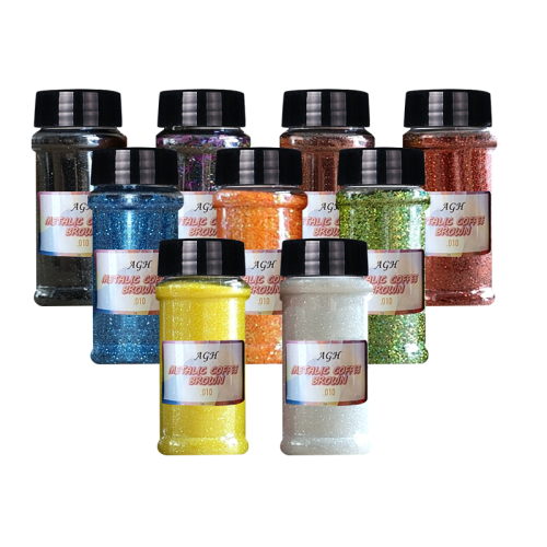 US Warehouse mixed color chunky glitter Only, 100ml per one, 9pcs/carton