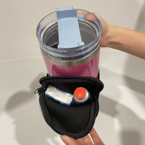 China warehouse change pouches neoprene white sublimation for 40oz handle mugs