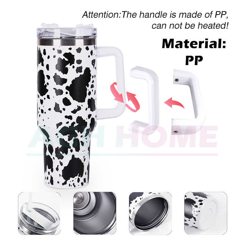 US$ 245.00 - China warehouse 40oz powder coated 5D cow print