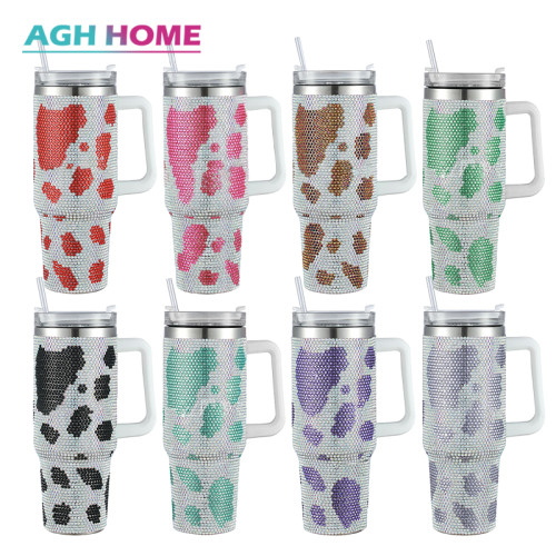 China warehouse ready to ship 40oz diamond mugs mixed colors