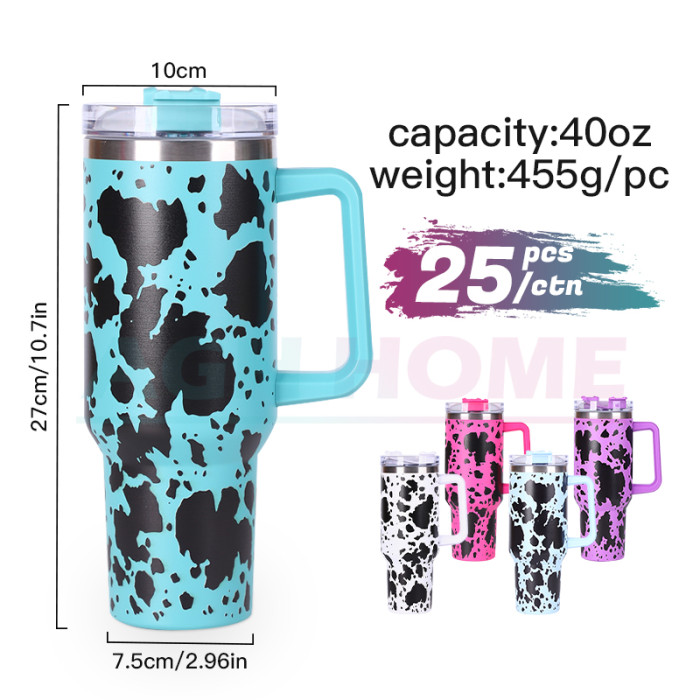 US$ 245.00 - China warehouse 40oz powder coated 5D cow print