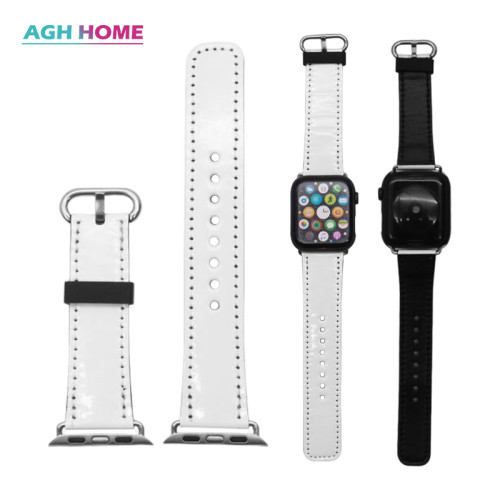 China warehouse 38/40mm or 42/44mm Sublimation PU Watch Band