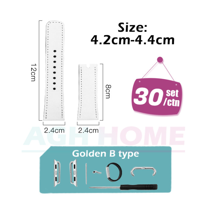 China warehouse 38/40mm or 42/44mm Sublimation PU Watch Band