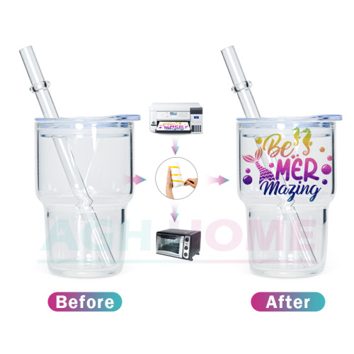 USA Warehouse 3oz Sublimation 60pcs Clear / 60pcs Frosted Shot Glass