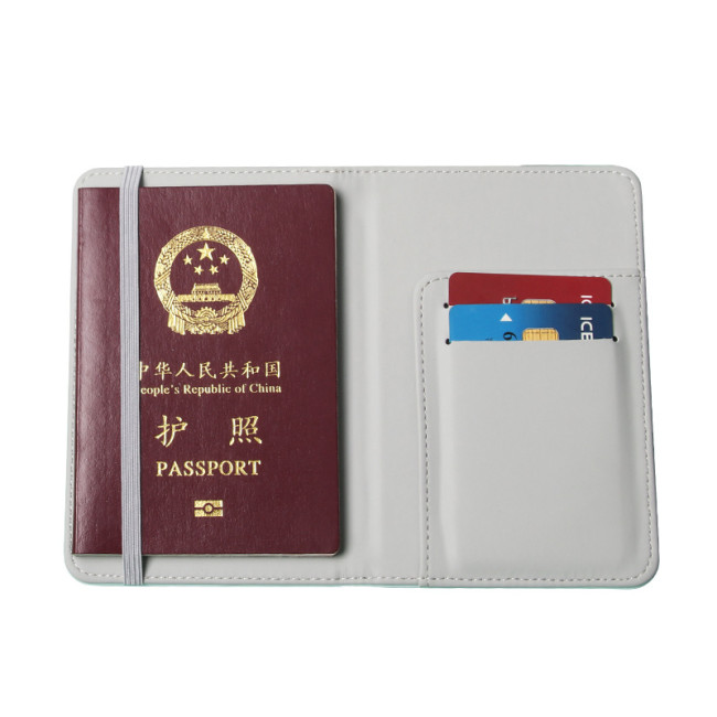USA Warehouse Sublimation Card Passport Holder Double Sides Printing Travel Card Passport Cover 30pcs/case