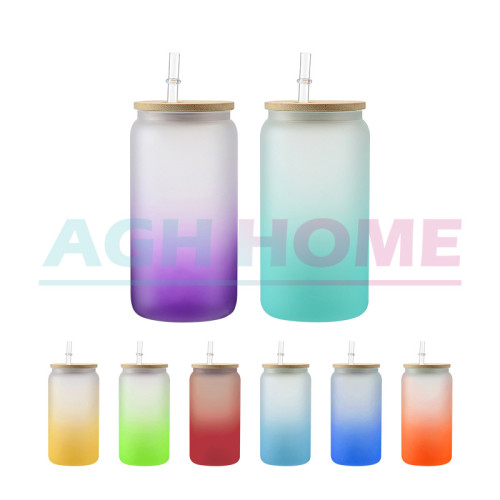 US$ 94.00 - RTS USA warehosue 16oz clear/frosted sublimation glass